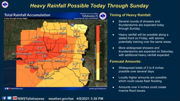 Severe Weather and Heavy Rainfall Possible Starting Friday and continuing into Sunday