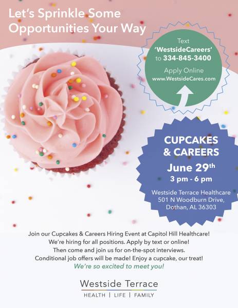 Dothan Nursing Home to Host Cupcakes & Careers Job Jair