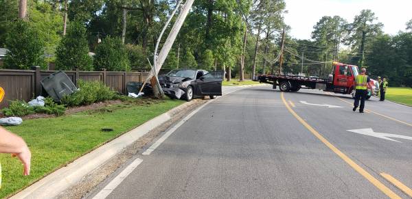 5:29 PM... Vehicle vs Pole in the 500 Block of Woodland