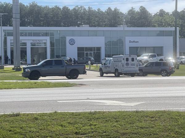09:00 hrs.   Law Enforcement At Volkswagon On Ross Clark Circle - Where Police Unit Stolen From