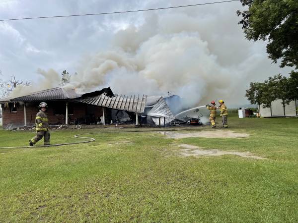 UPDATED at 9:26 PM... 10:53 AM.. Working Structure Fire at 1676 Fire Department Road in Lucy
