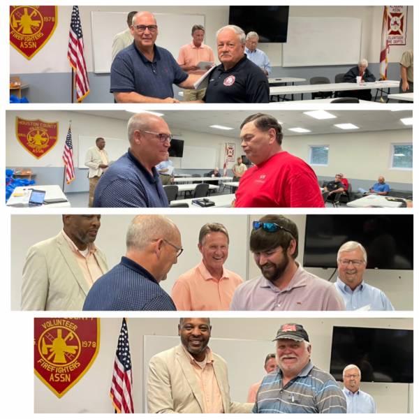 Local Legislative Delegation Visits Volunteer Fire Chief Association