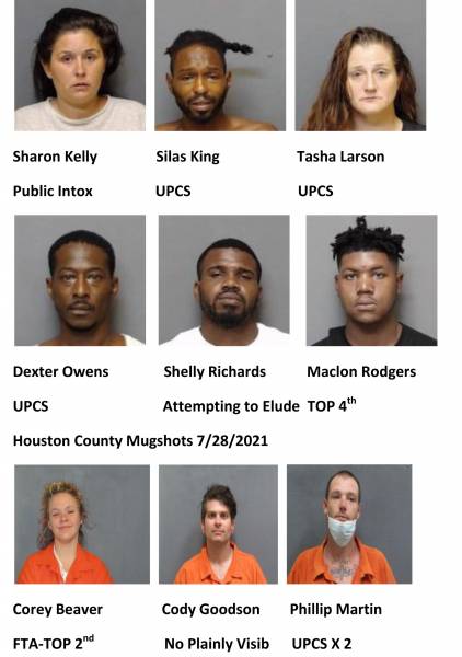 Dothan City / Houston County Mugshots 7/28/2021