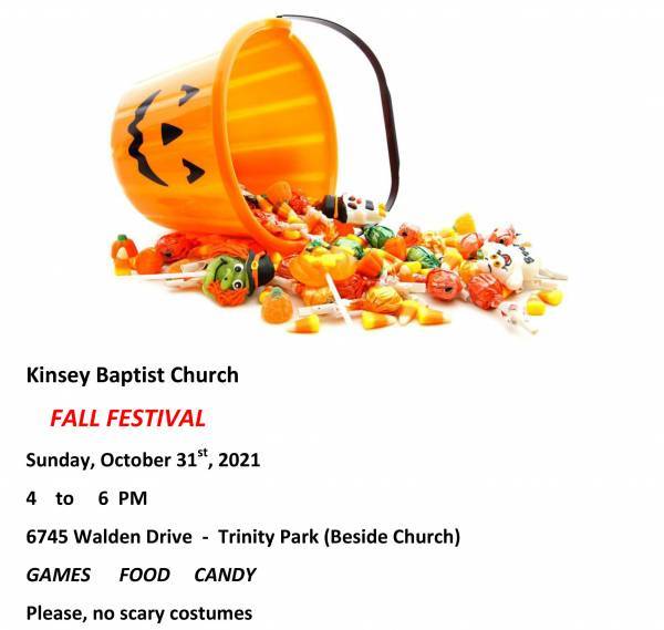 Kinsey Baptist Church Fall Festival