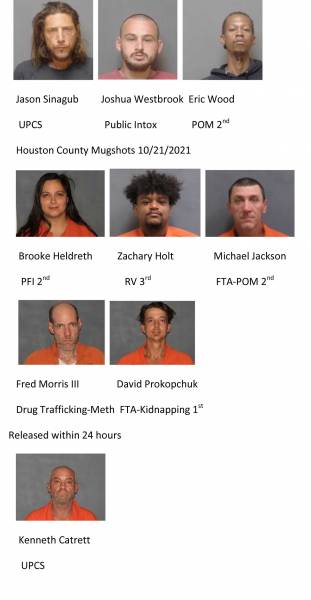Dothan City/ Houston County Mugshots 10/21/2021