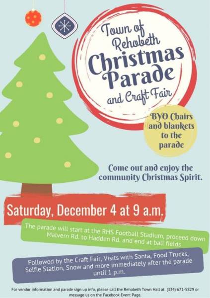 Town of Rehobeth Christmas Parade and Craft Fair