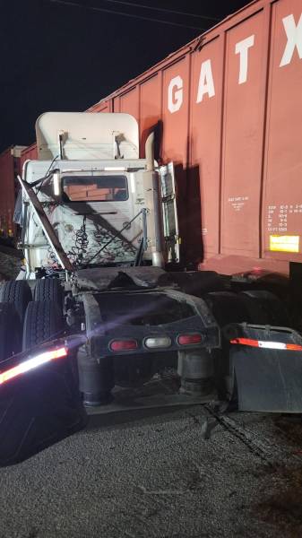 UPDATED @ 11:07 PM     10:06 PM     Tractor Trailer and Train Collide