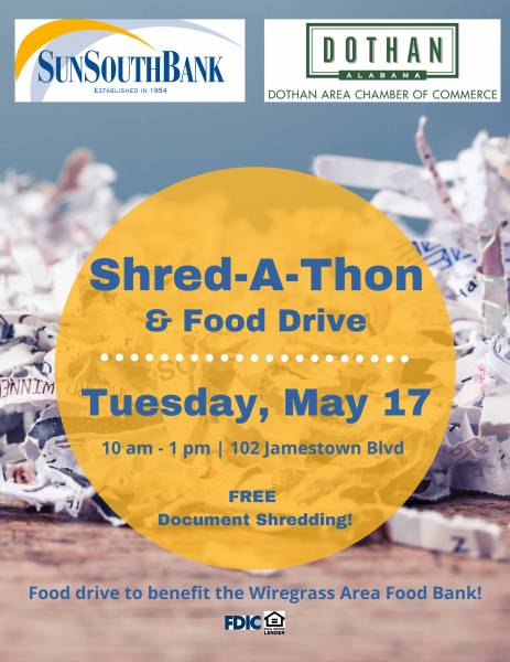 FREE Community Shred-A-Thon and Canned Food Drive