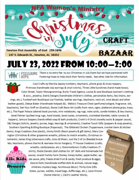 Christmas In July Craft Bazaar & Car Show