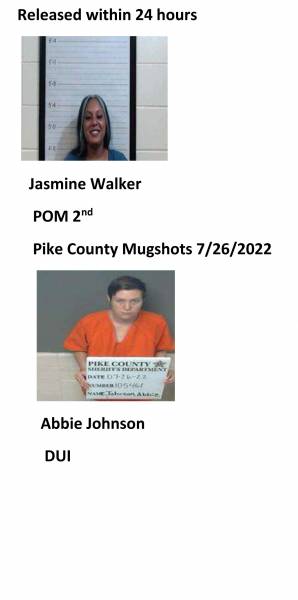 Dale County/Coffee County/Pike County Mugshots 7/26/2022