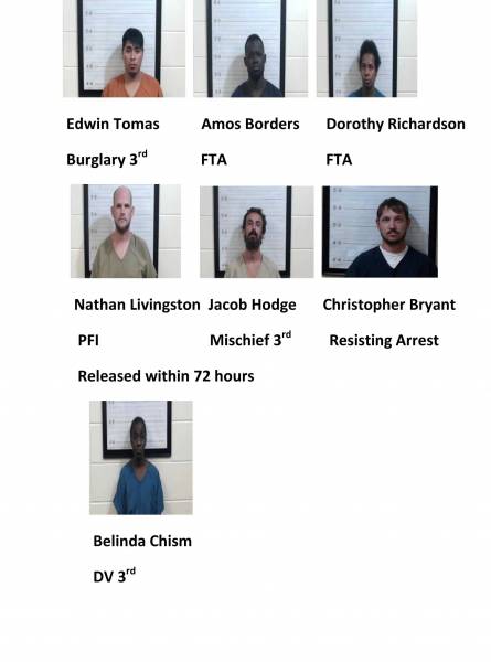 Dale County/Coffee County/Pike County/Barbour County Weekend Mugshots 9/23/2022-9/25/2022
