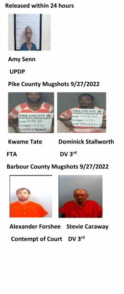 Dale County/Coffee County/ Pike County/ Barbour County 9/27/2022