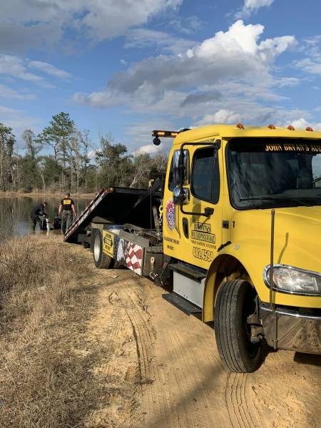 Vehicle Recovered from Sand Pond near Lake Seminole