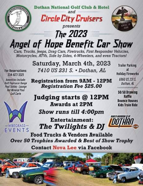 Come Out Today To See The 2023 Angel Of Hope Benefit Car Show..