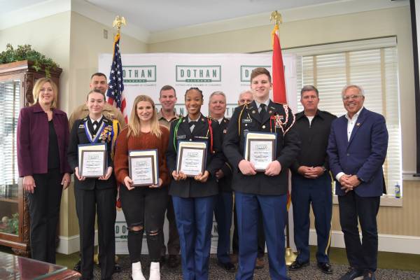 Chamber Presents JROTC Cadet Leadership Awards