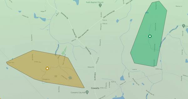 6:20am Power Outages in Houston County