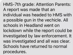 9:30am ALL KIDS ARE SAFE Headland School on Lock Down