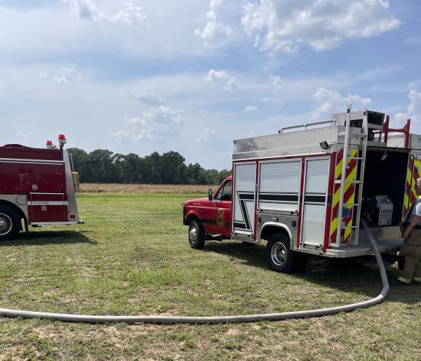 Hay Field Fire Requires Multiple Departments to Respond