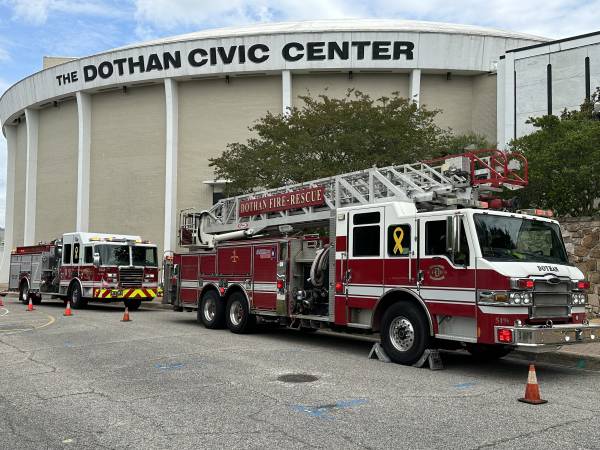 2:30pm Dothan Fire on Scene of Civic Center for Smoke Smell