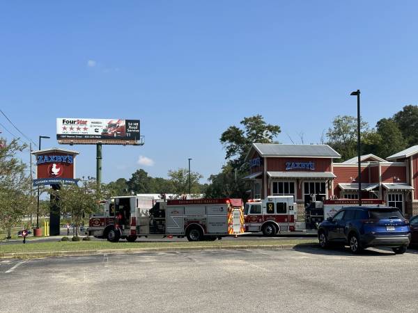 09:49 Structure Fire Dispatched - Zaxby's - South Oates Street