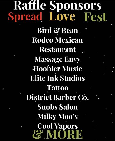 Spread Love Fest in Daleville Saturday