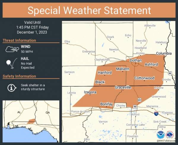 1:00pm Severe Weather Expected over next few hours