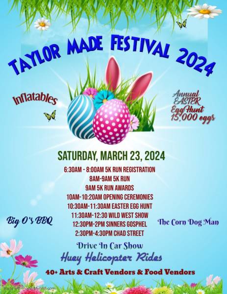 Taylor Made Festival & Annual Easter Egg Hunt