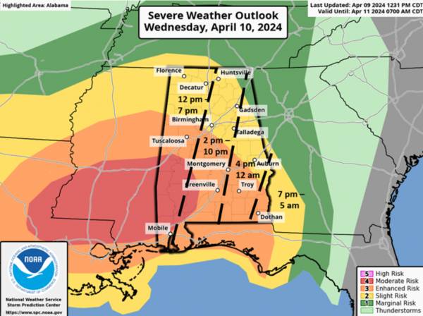 National Weather Service Latest Update with Video from Webinar This Afternoon