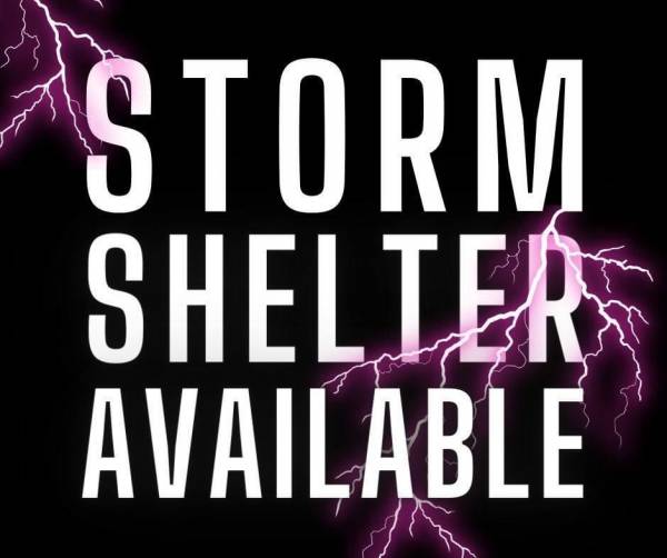 Storm Shelter Opening in Daleville for tonight