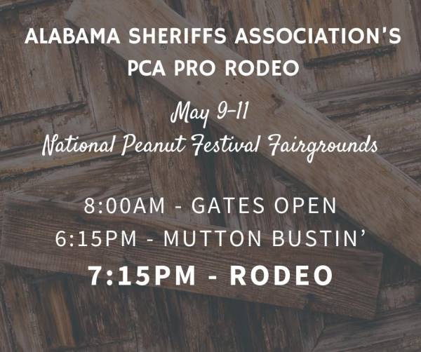 Alabama Sheriff's Association's PCA Pro Rodeo